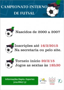 Futsal datas novas